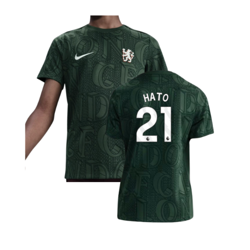 2025-2026 Chelsea Pre Match Shirt (Green) - Kids (Hato 21)