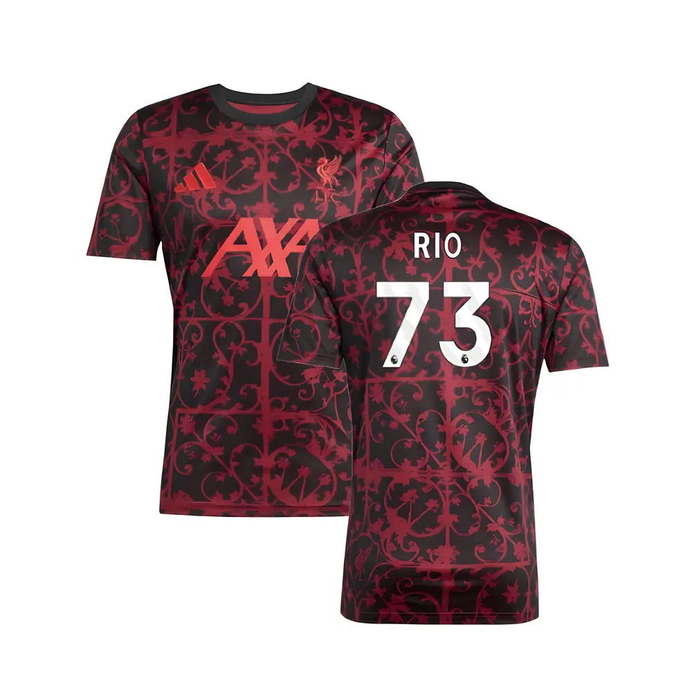 2025-2026 Liverpool Pre-Match Shirt (Black) (Rio 73)
