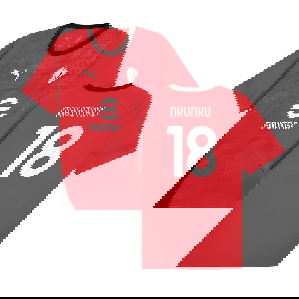2025-2026 AC Milan Training Jersey (Red) (Nkunku 18)