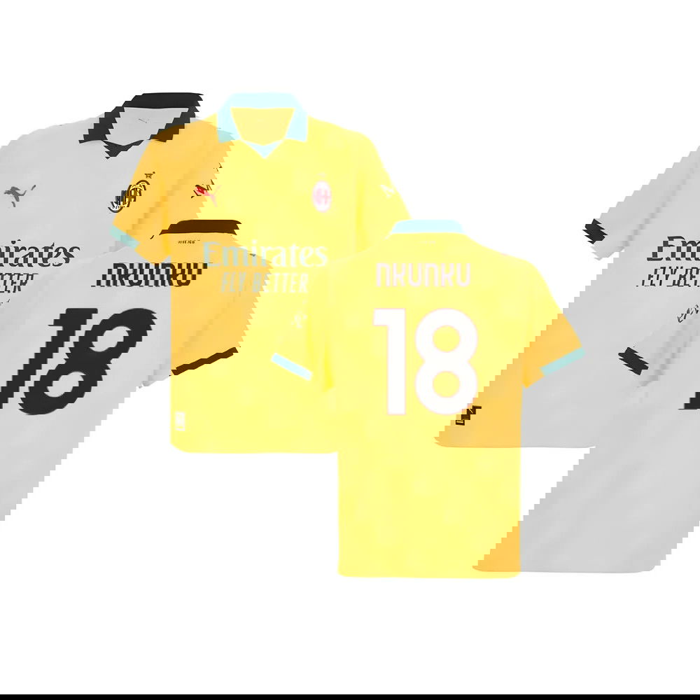 2025-2026 AC Milan Authentic Third Shirt (Nkunku 18)
