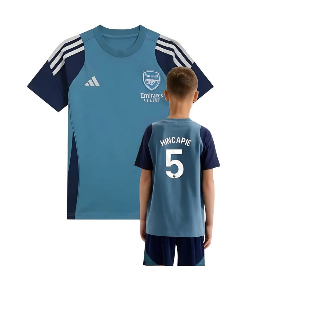 2025-2026 Arsenal Training Tee (Blanch Blue) - Kids (Hincapie 5)
