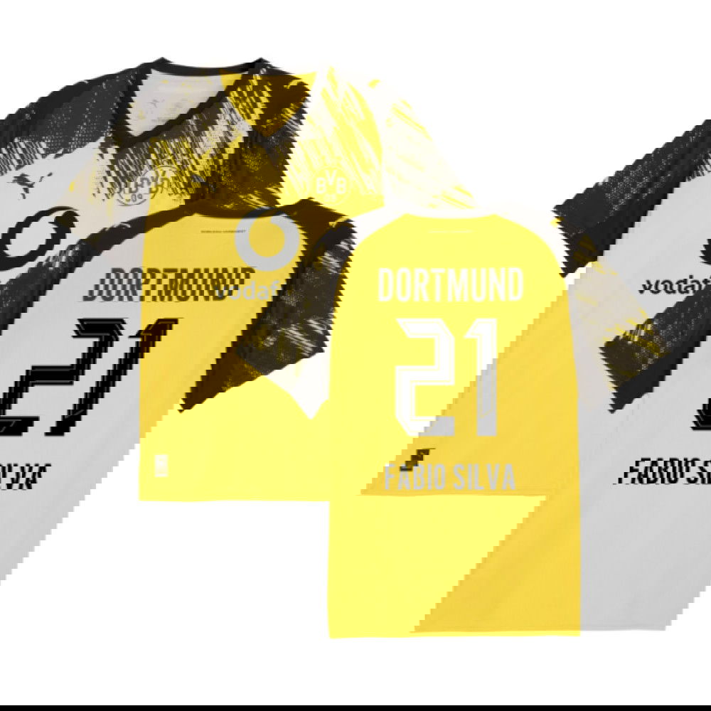2025-2026 Borussia Dortmund Home Shirt (Fabio Silva 21)