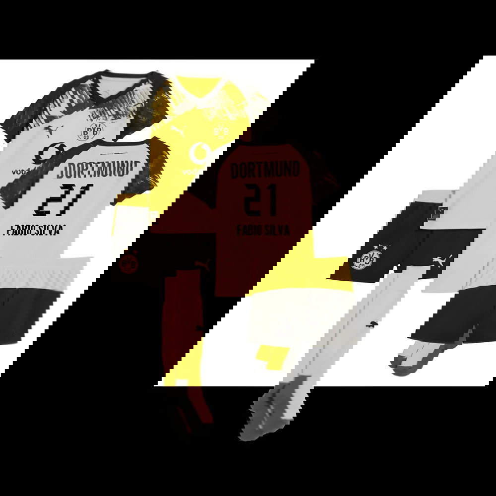 2025-2026 Borussia Dortmund Home Mini Kit (Fabio Silva 21)