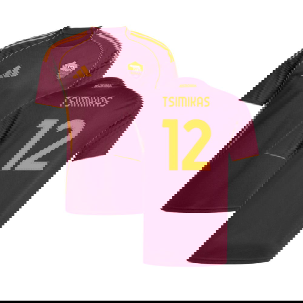 2025-2026 AS Roma Home Shirt (Tsimikas 12)