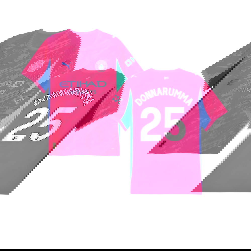 2025-2026 Man City Goalkeeper Home Shirt (Pink) (Donnarumma 25)