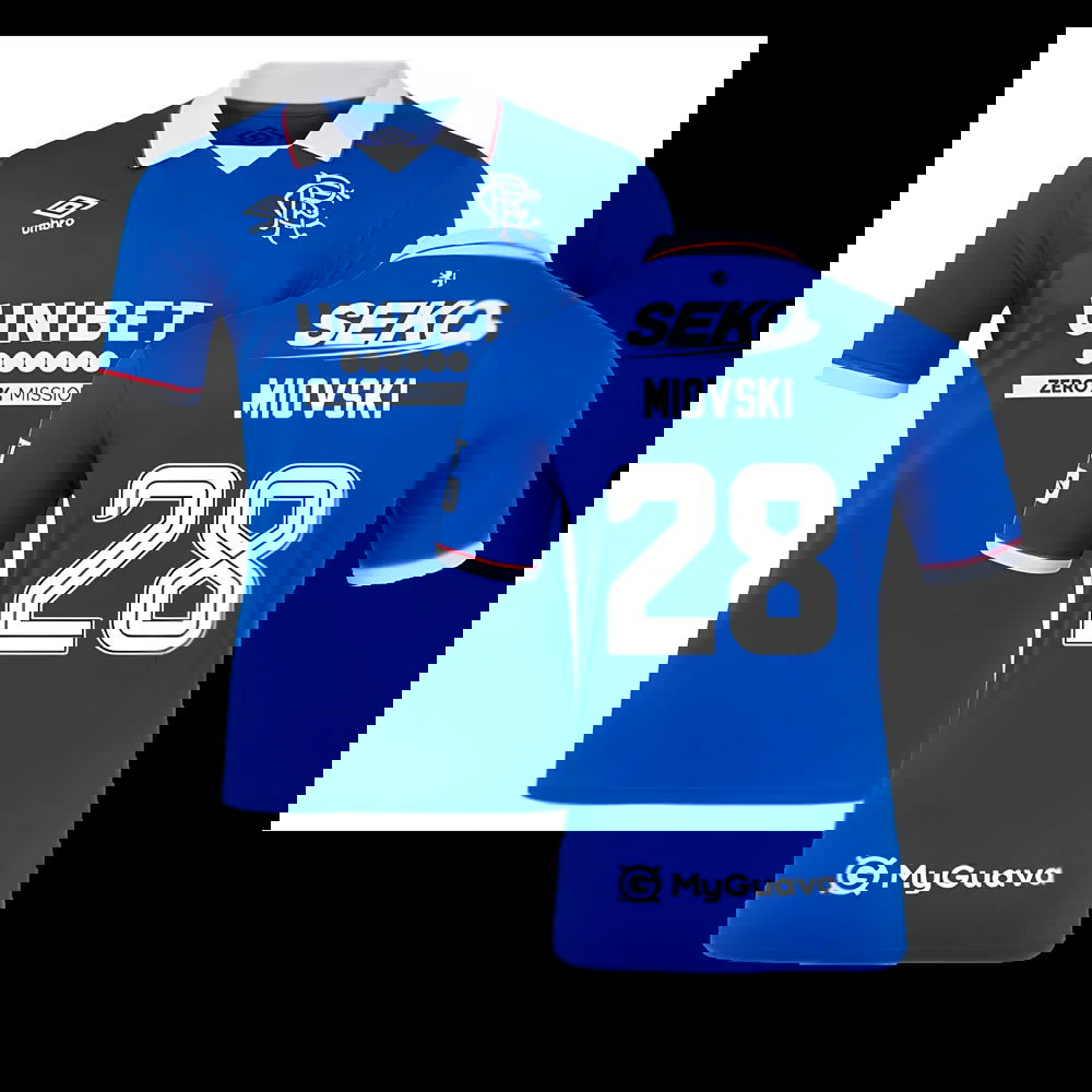 2025-2026 Rangers Authentic Home Shirt (Miovski 28)