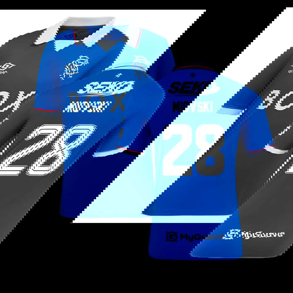 2025-2026 Rangers Home Shirt (Kids) (Miovski 28)