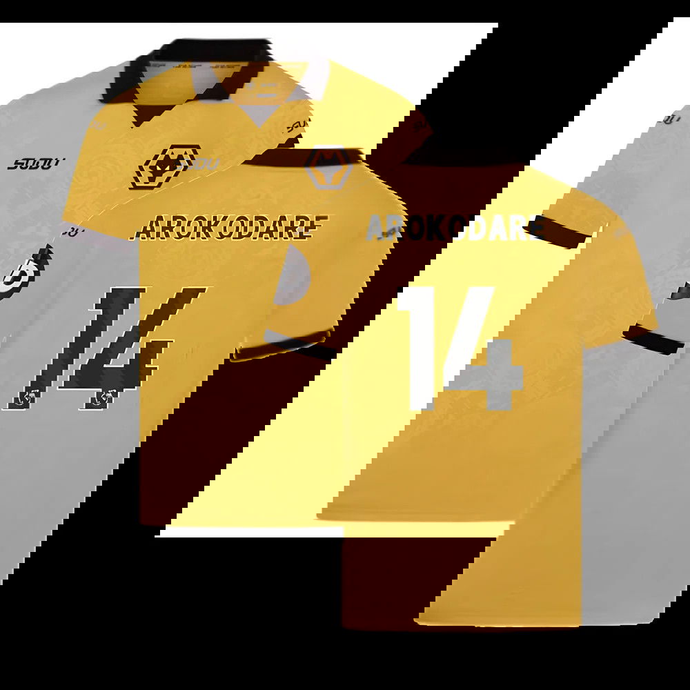 2025-2026 Wolves Home Shirt (Kids) (Arokodare 14)