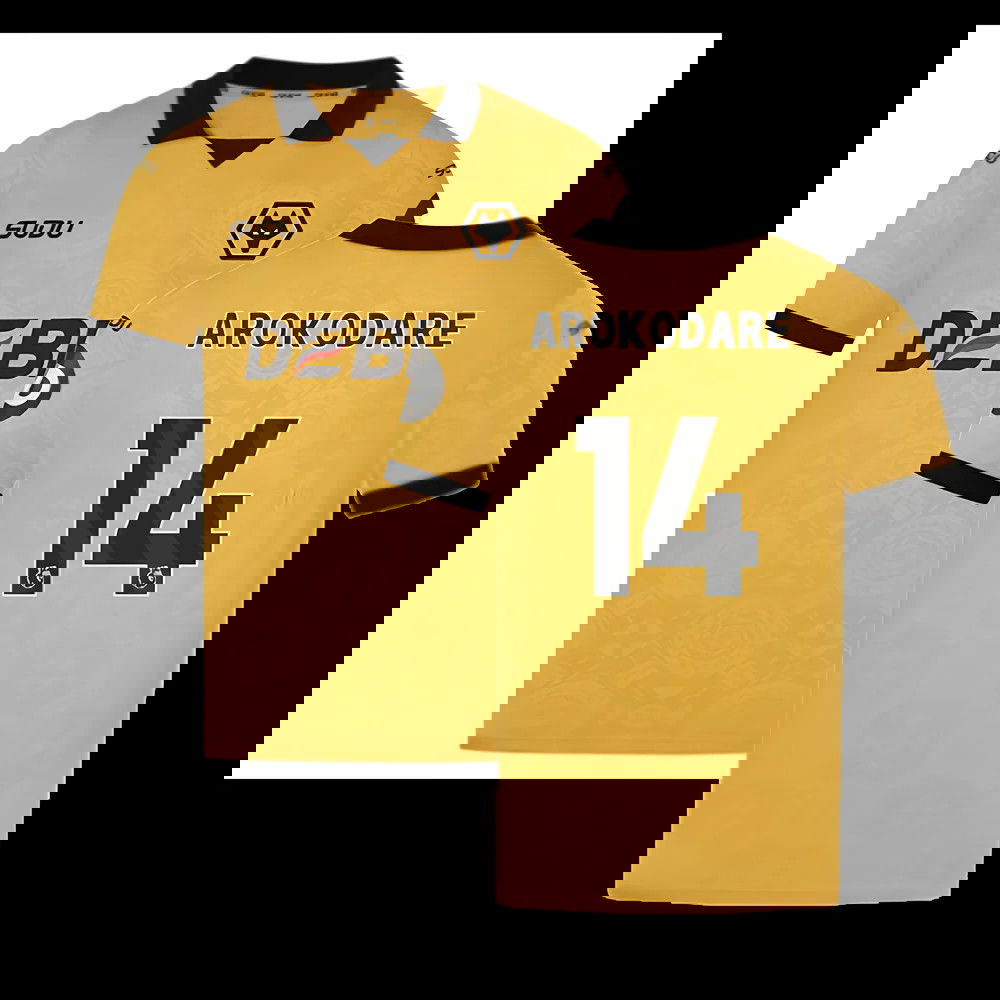 2025-2026 Wolves Home Shirt (Arokodare 14)