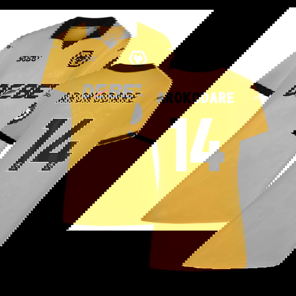 2025-2026 Wolves Home Shirt (Womens) (Arokodare 14)