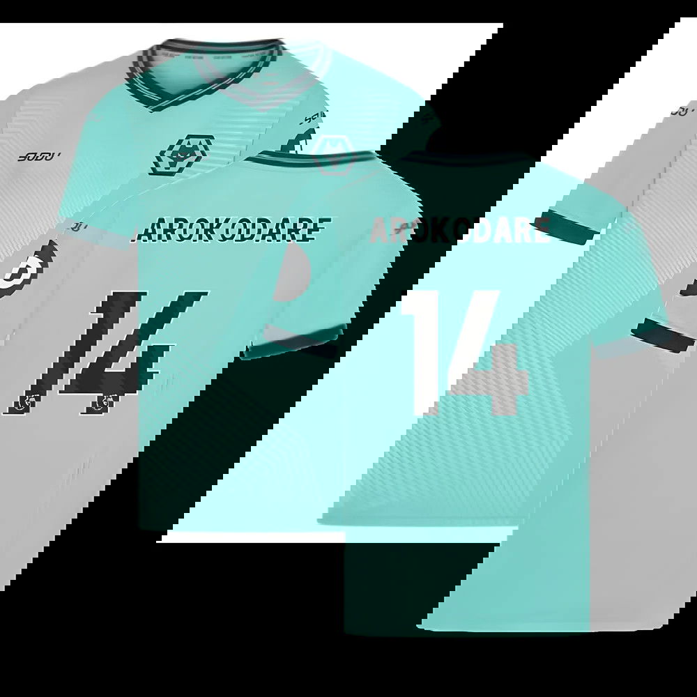 2025-2026 Wolves Away Shirt (Kids) (Arokodare 14)