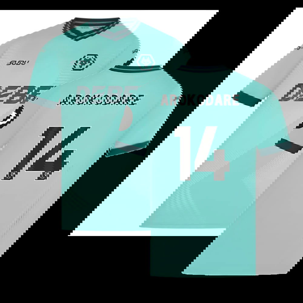2025-2026 Wolves Away Shirt (Arokodare 14)