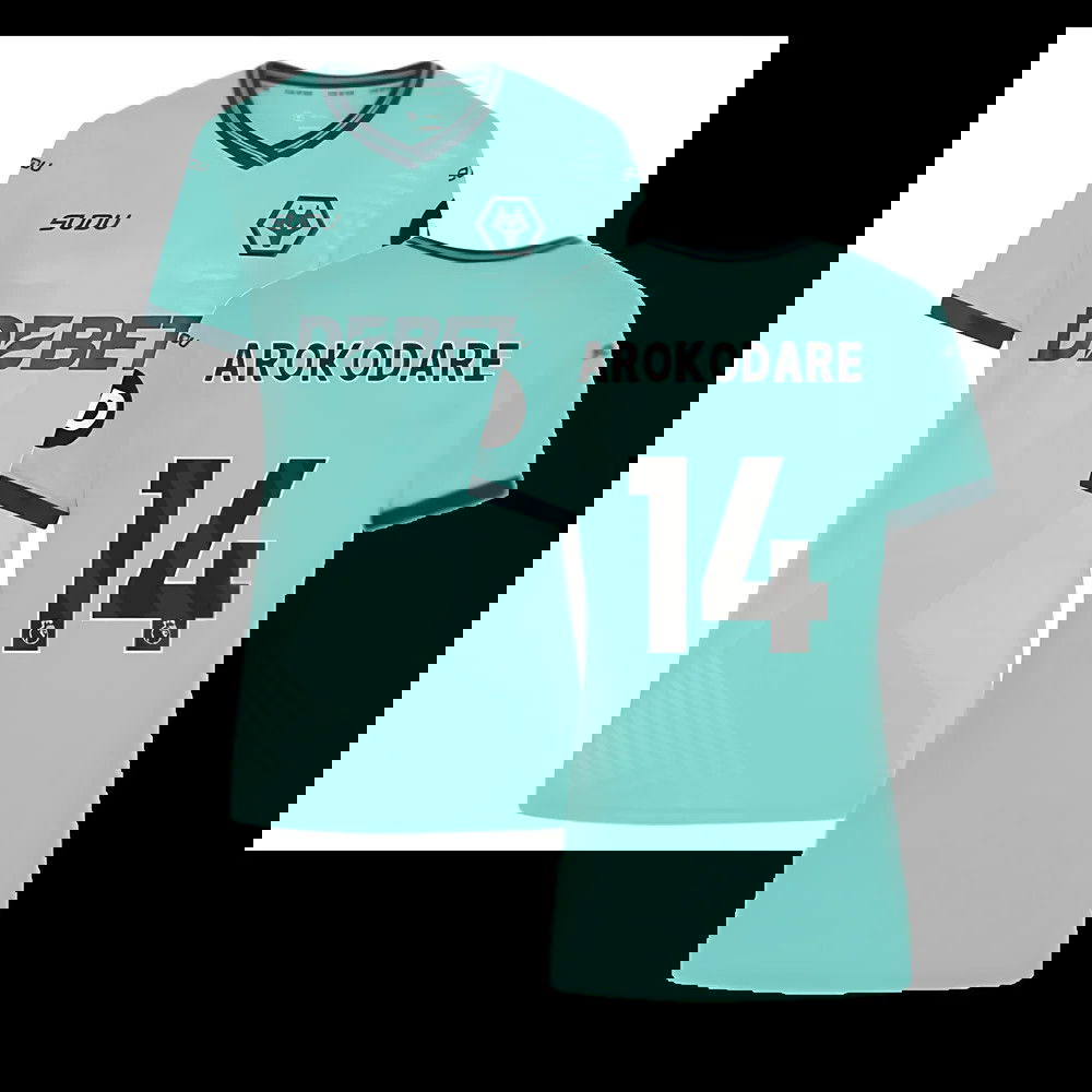 2025-2026 Wolves Away Shirt (Womens) (Arokodare 14)