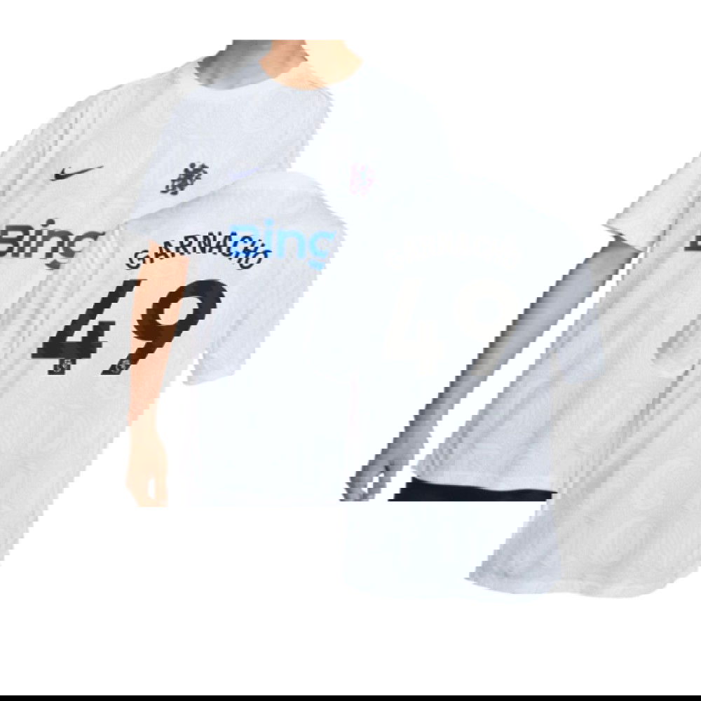 2025-2026 Chelsea Academy Pro Pre-Match Football Top (White) (Garnacho 49)