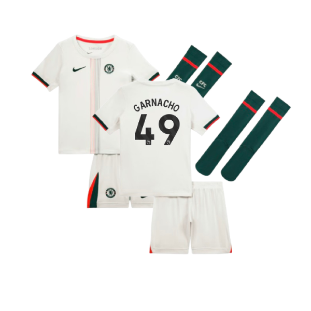 2025-2026 Chelsea Away Mini Kit (Garnacho 49)