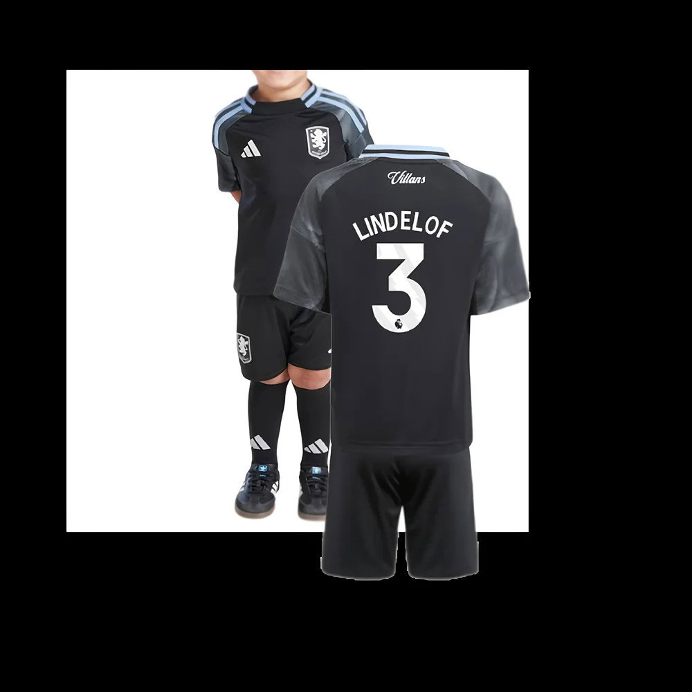 2025-2026 Aston Villa Away Mini Kit (Lindelof 3)