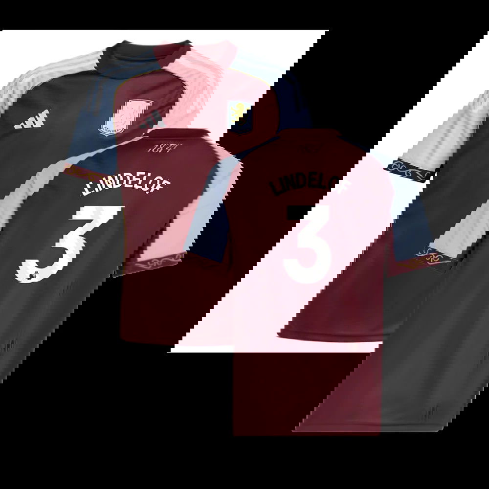 2025-2026 Aston Villa Home Shirt (Kids) (Lindelof 3)