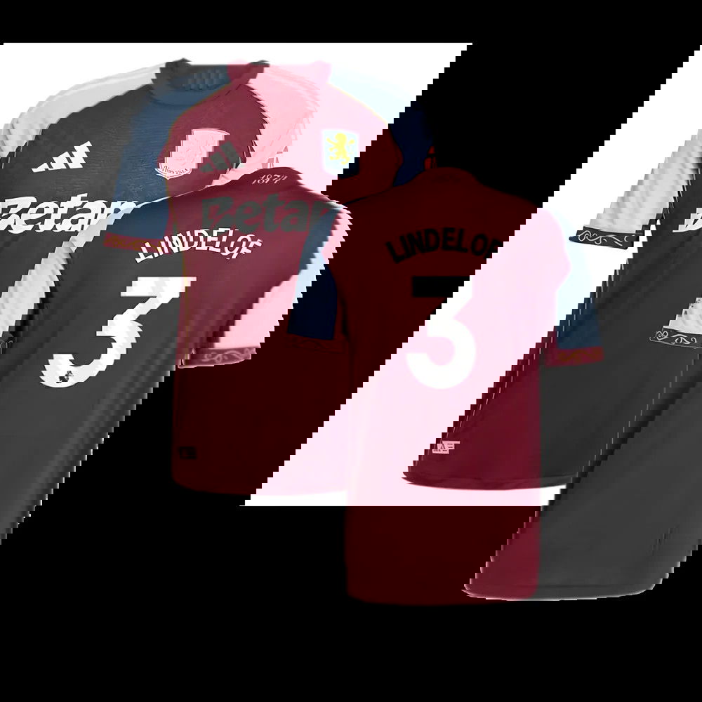 2025-2026 Aston Villa Authentic Home Shirt (Lindelof 3)
