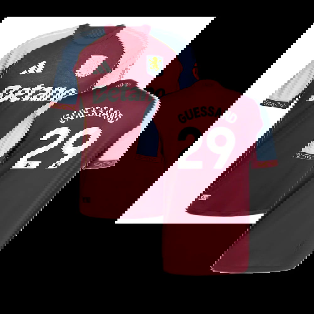 2025-2026 Aston Villa Authentic Home Shirt (Guessand 29)