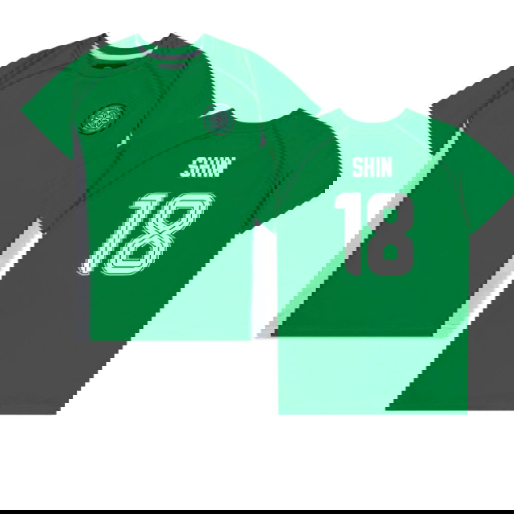 Celtic Poly T-shirt (Green/White) - Kids (Shin 18)