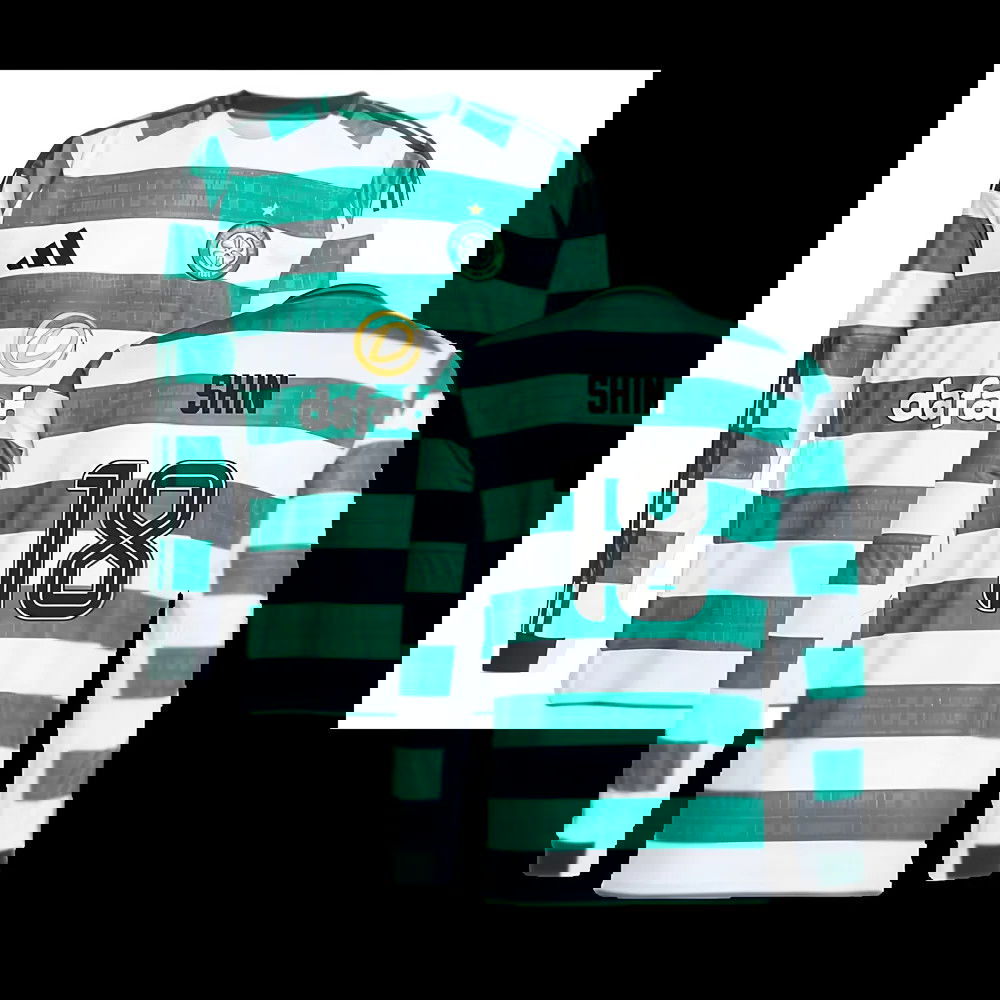 2025-2026 Celtic Long Sleeve Home Shirt (Shin 18)