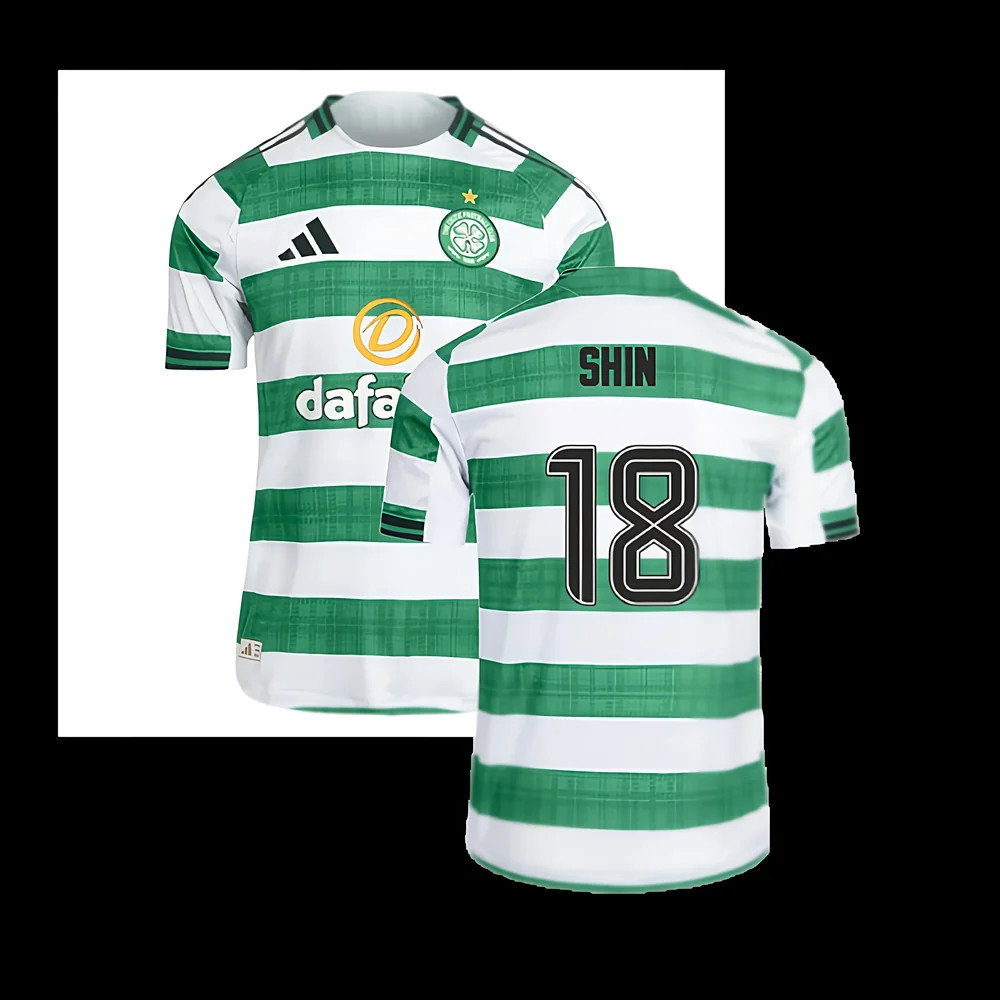 2025-2026 Celtic Authentic Home Shirt (Shin 18)
