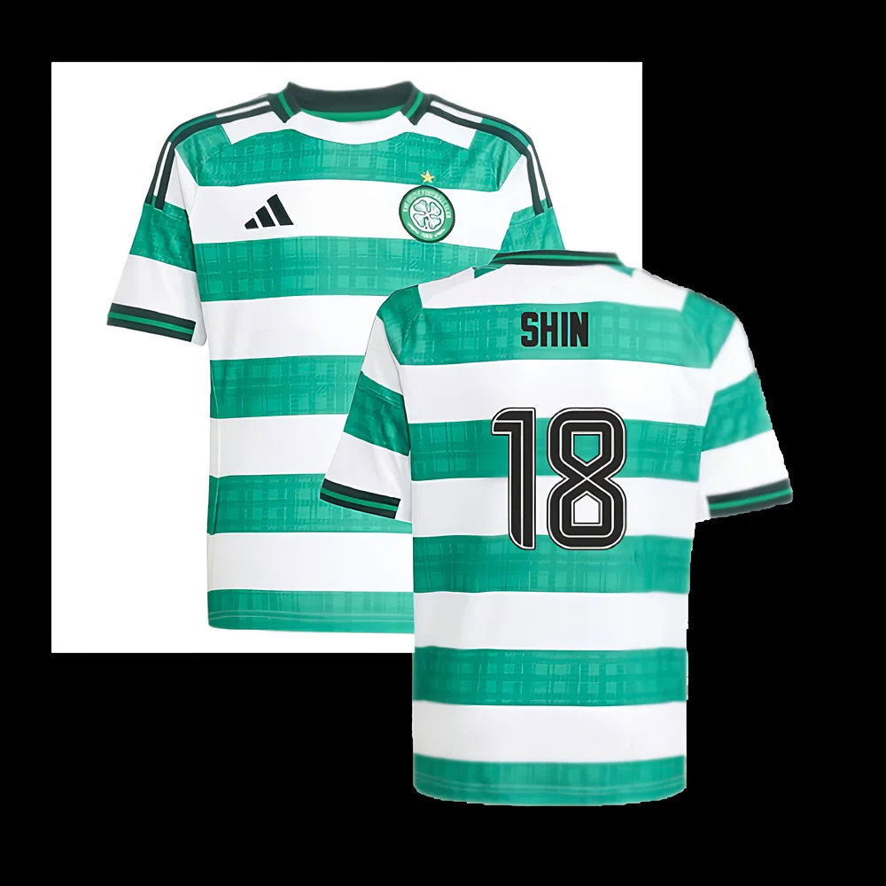2025-2026 Celtic Home Shirt - Kids (Shin 18)