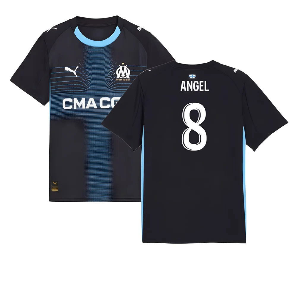2025-2026 Marseille Away Shirt (Kids) (Angel 8)