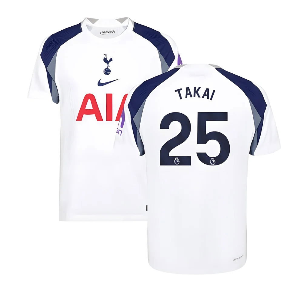 2025-2026 Tottenham Hotspur Authentic Home Shirt (Takai 25)