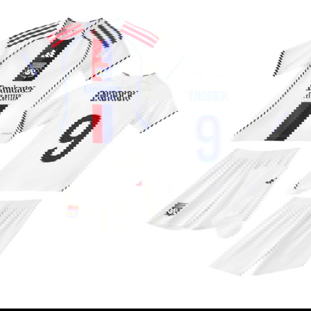 2025-2026 Olympique Lyon Home Mini Kit (Endrick 9)