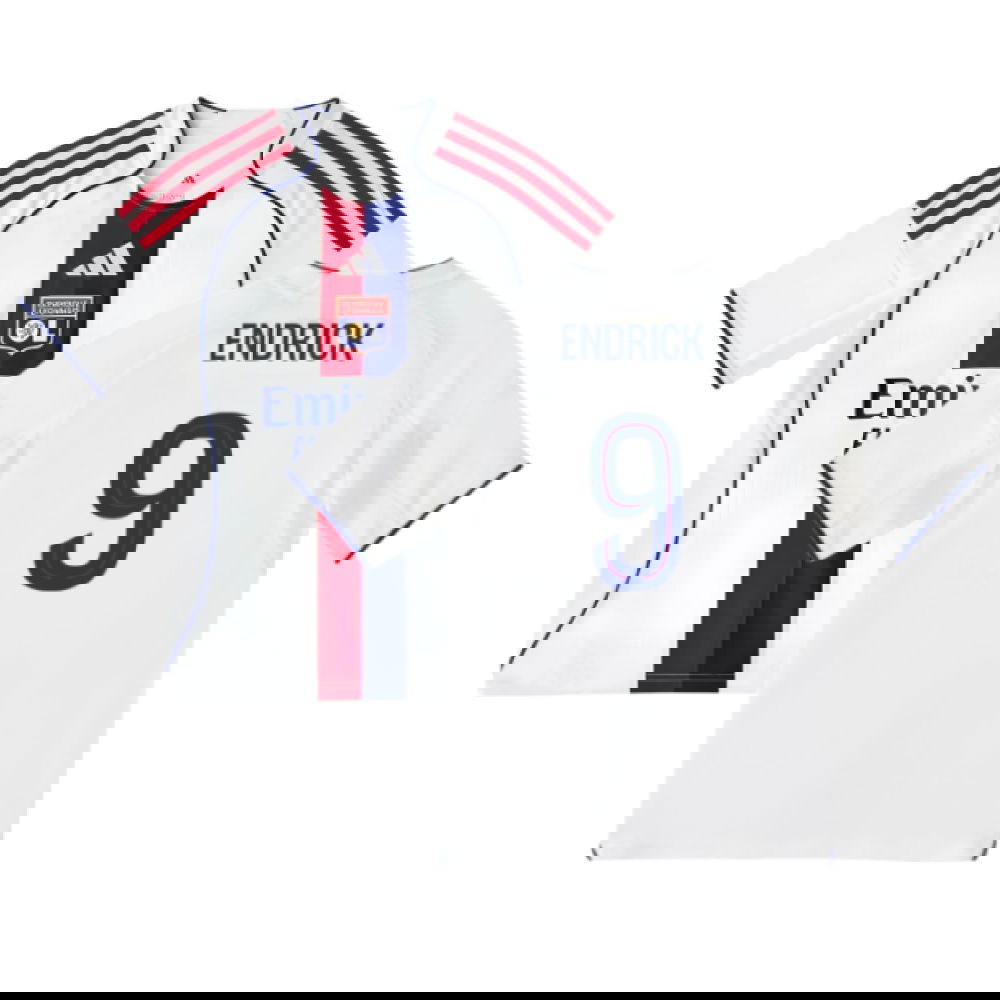 2025-2026 Olympique Lyon Home Shirt (Kids) (Endrick 9)