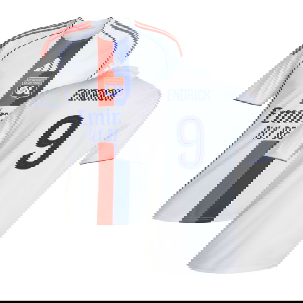 2025-2026 Olympique Lyon Home Shirt (Endrick 9)