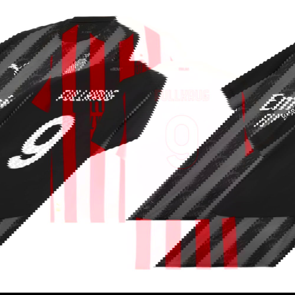 2025-2026 AC Milan Home Shirt (Fullkrug 9)