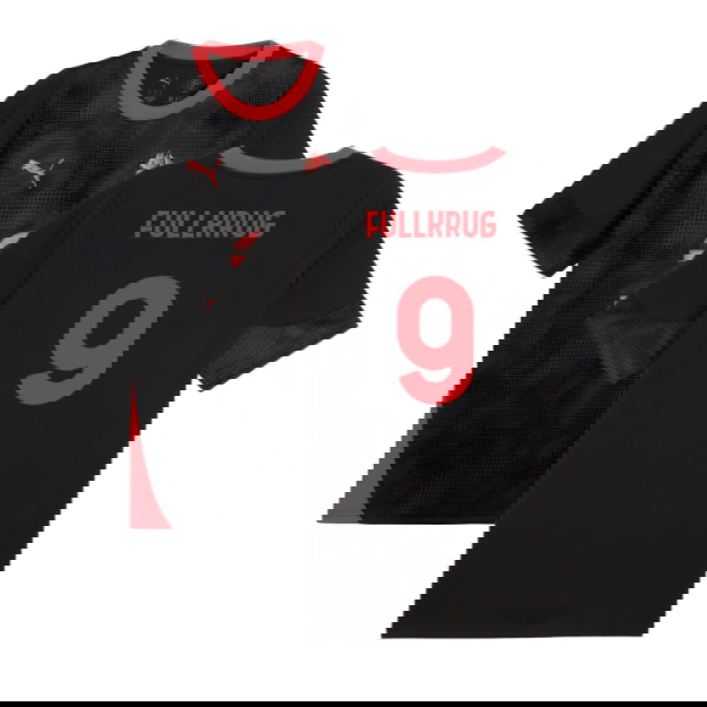 2025-2026 AC Milan Training Jersey (Black) (Fullkrug 9)