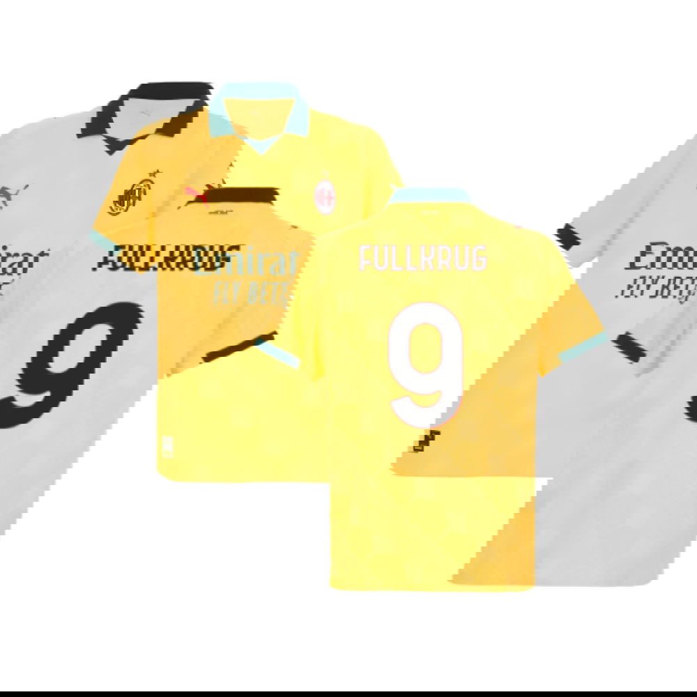 2025-2026 AC Milan Authentic Third Shirt (Fullkrug 9)