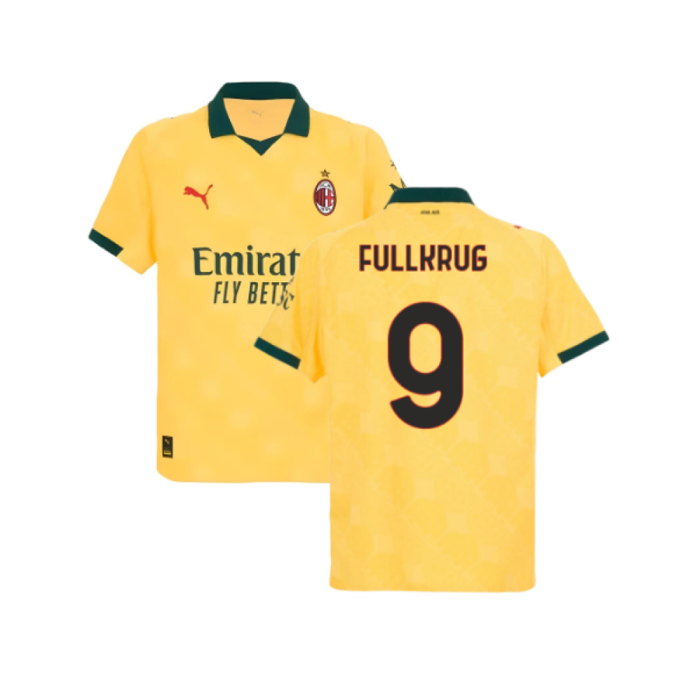 2025-2026 AC Milan Authentic Third Shirt (Fullkrug 9)