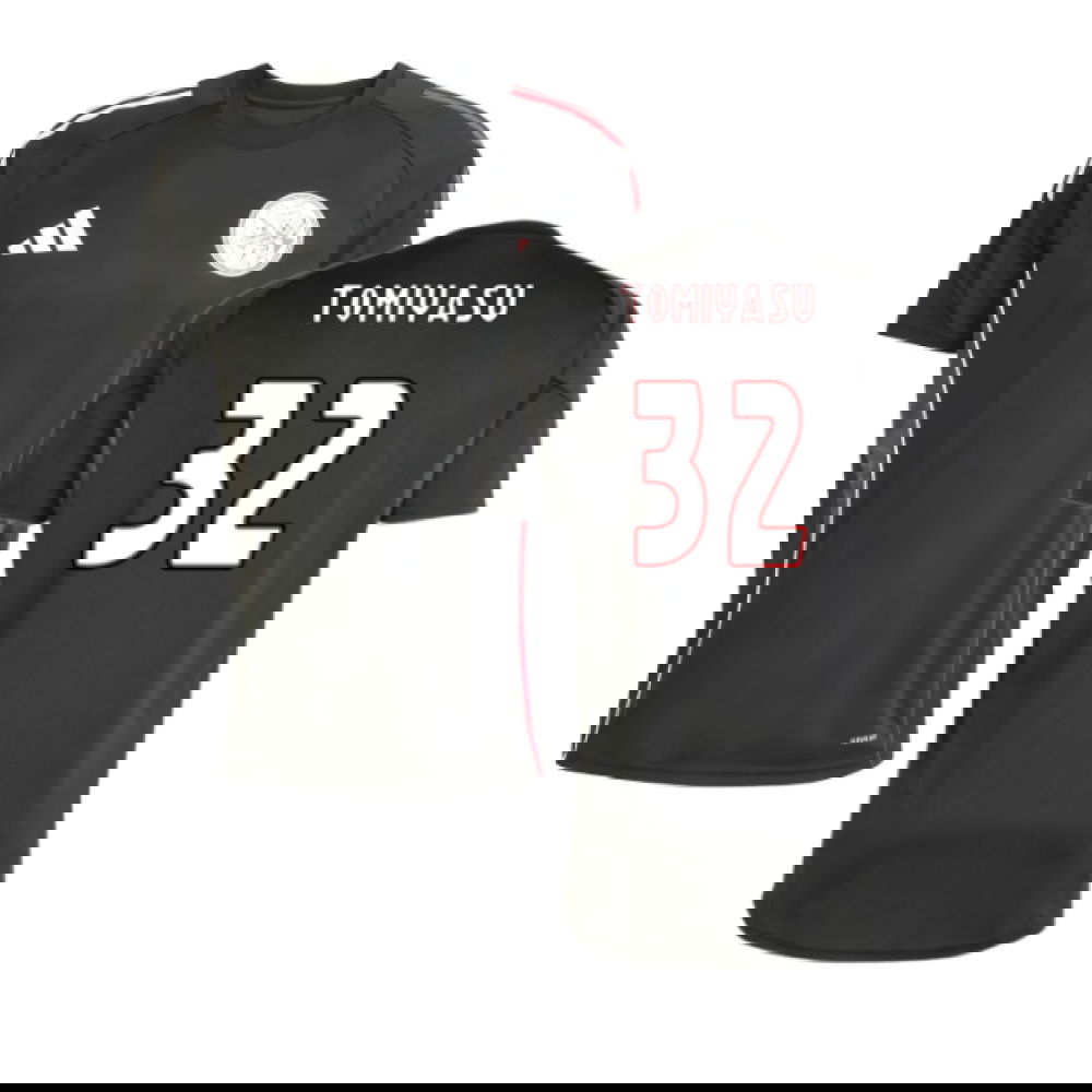 2025-2026 Ajax Training Shirt (Black) (Tomiyasu 32)