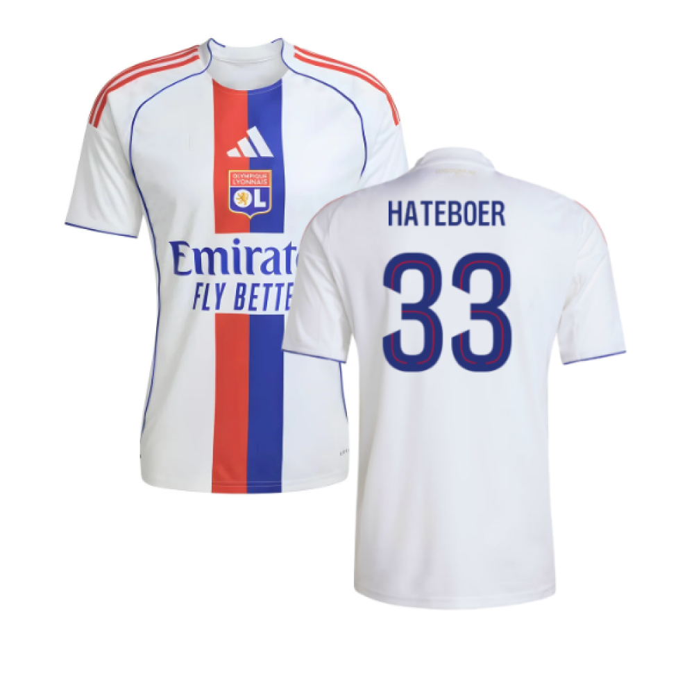 2025-2026 Olympique Lyon Home Shirt (Hateboer 33)