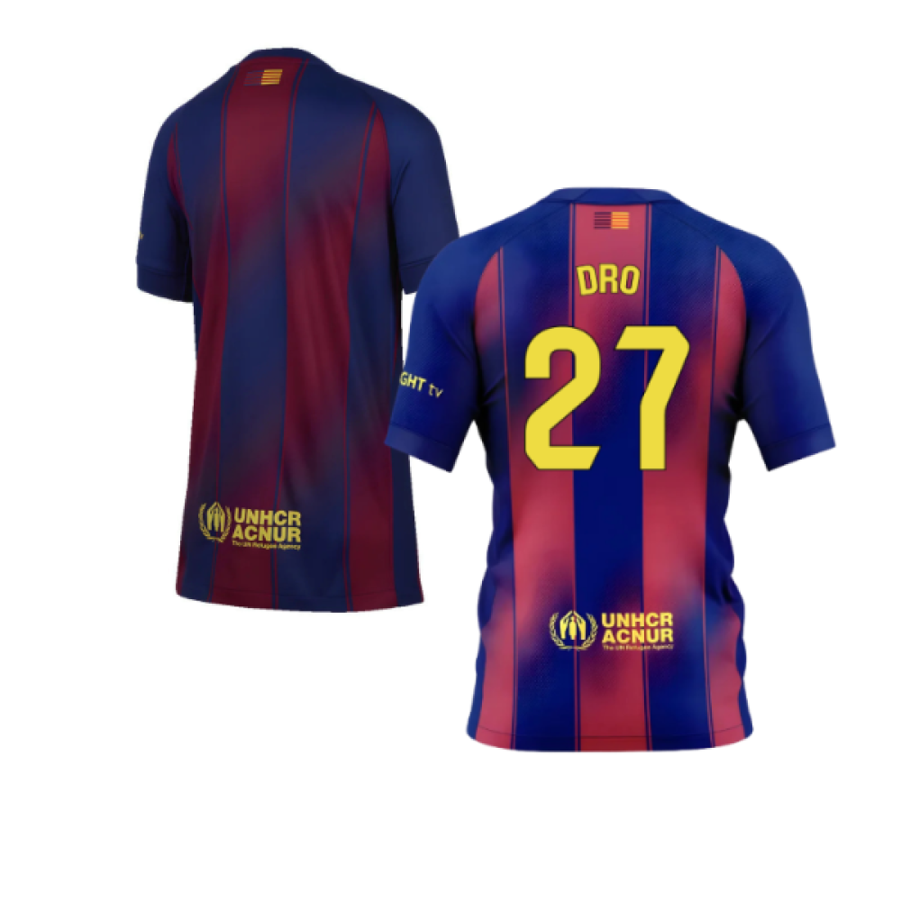 2025-2026 Barcelona Home Shirt (Kids) (Dro 27)