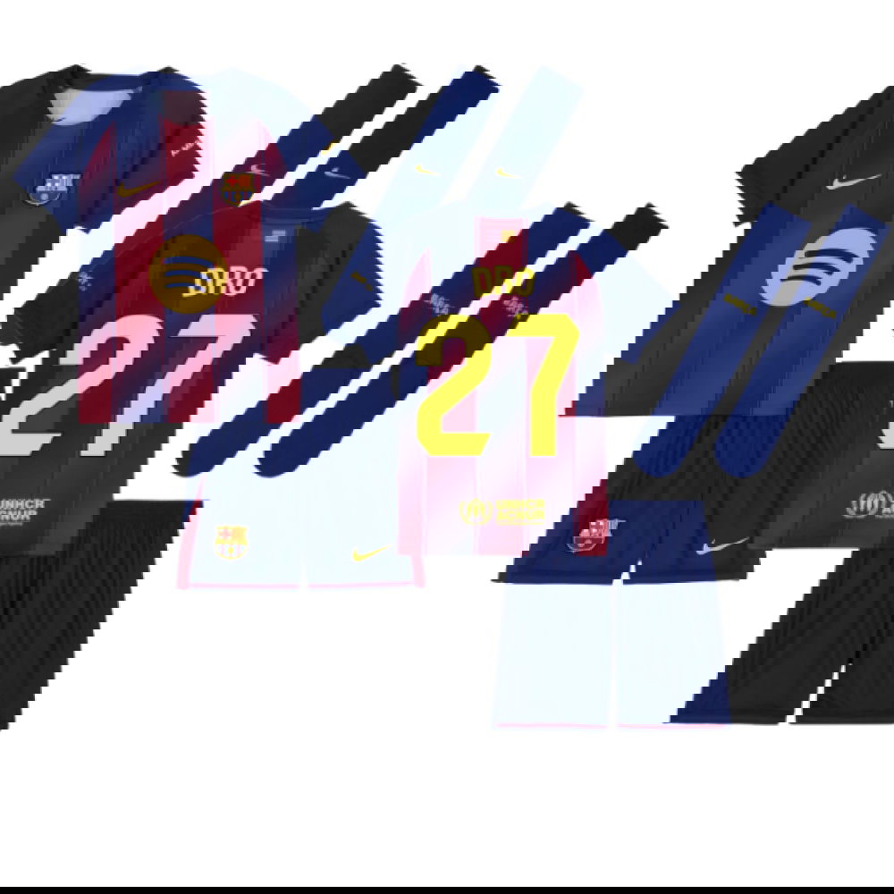 2025-2026 Barcelona Home Mini Kit (Dro 27)