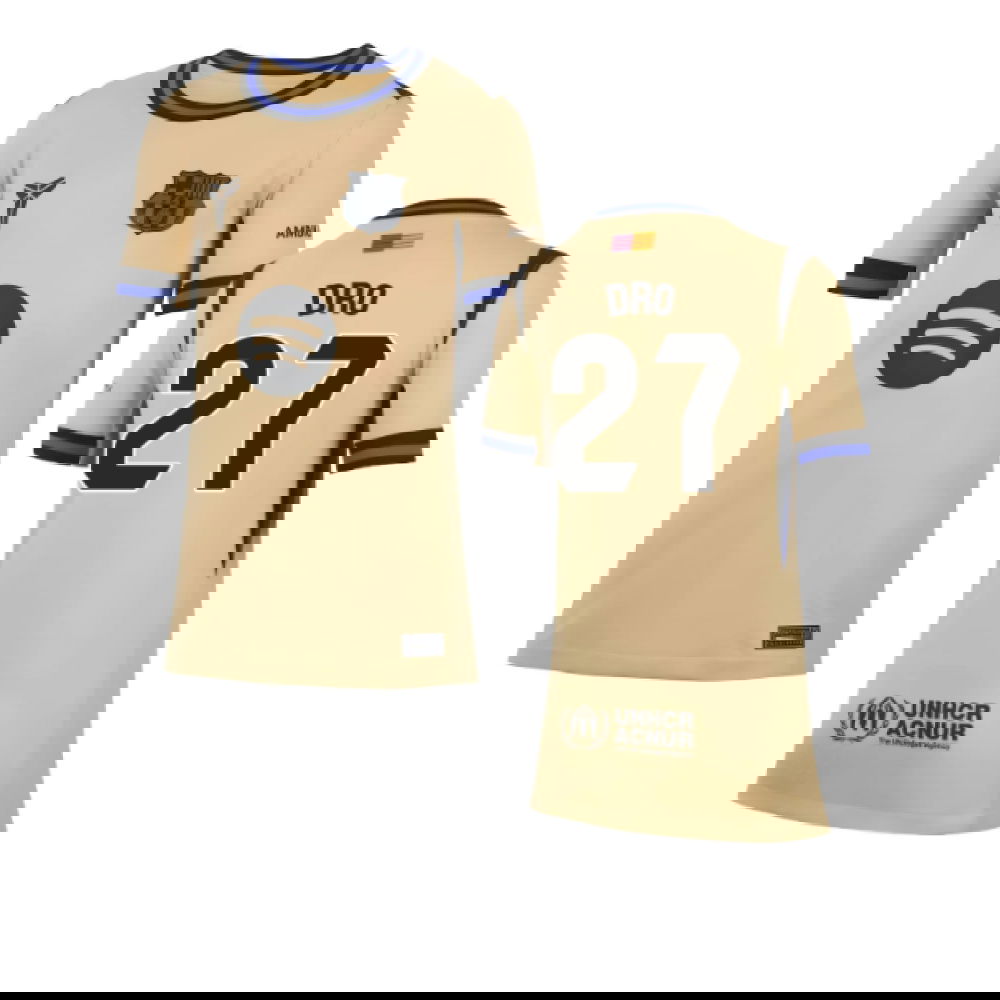 2025-2026 Barcelona Away Shirt (Kids) (Dro 27)