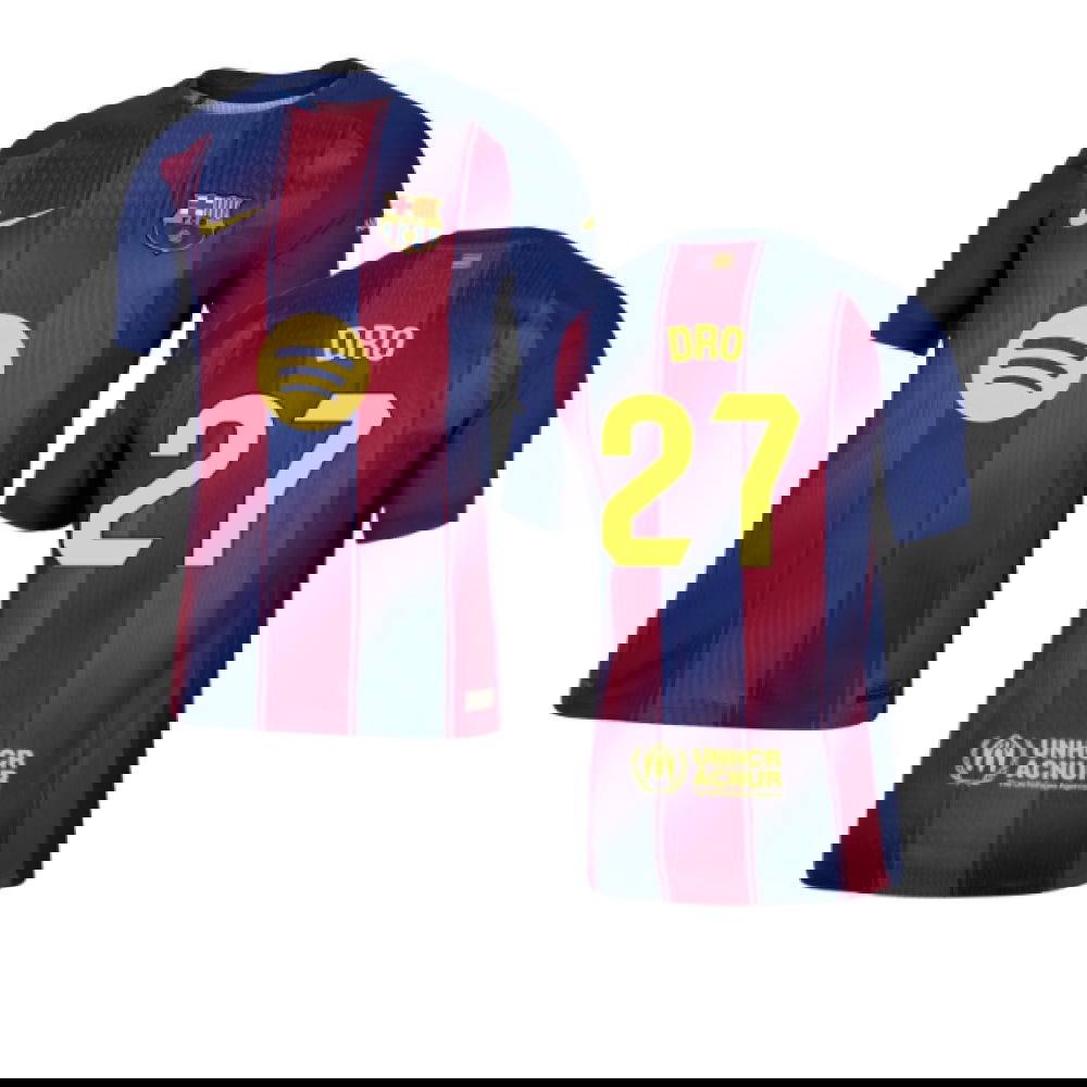 2025-2026 Barcelona Authentic Home Shirt (Dro 27)