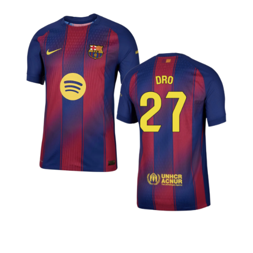 2025-2026 Barcelona Authentic Home Shirt (Dro 27)