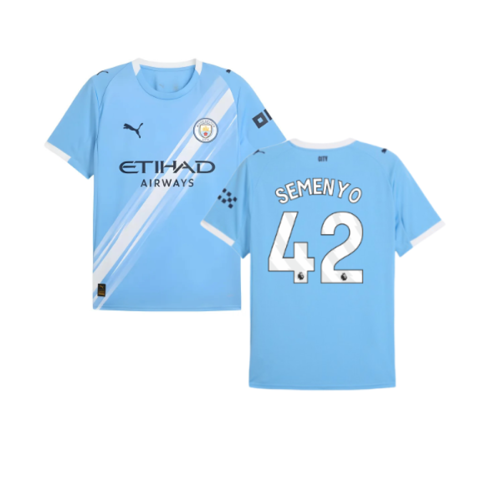 2025-2026 Man City Home Shirt (Semenyo 42)