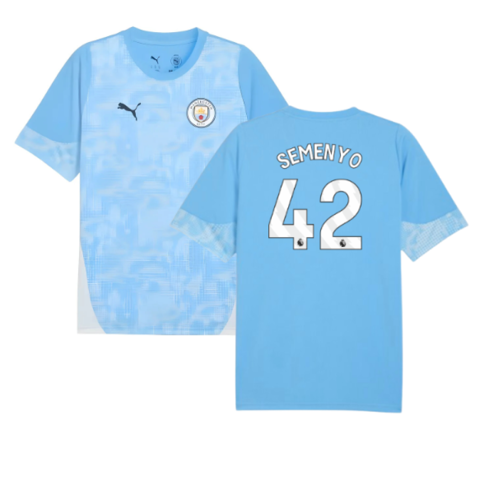 2025-2026 Man City Training Jersey (Light Blue) (Semenyo 42)