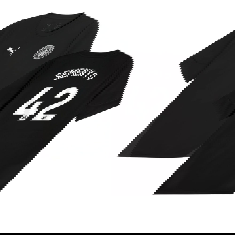 2025-2026 Man City Training Jersey (Black) (Semenyo 42)