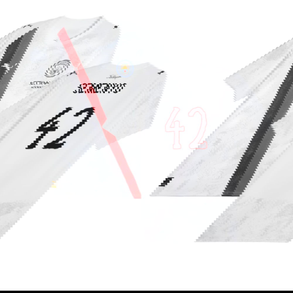 2025-2026 KIDSUPER x Manchester City CWC Shirt (White) (Semenyo 42)