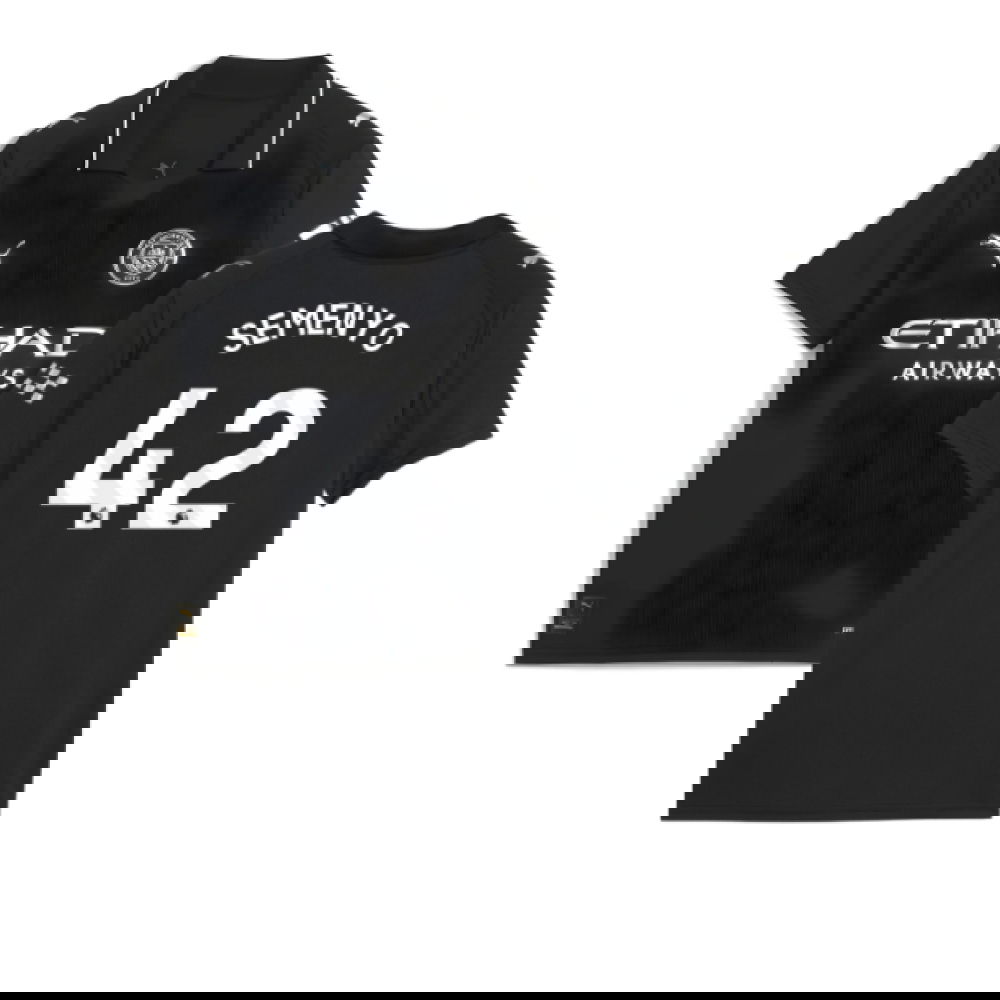 2025-2026 Man City Away Shirt (Kids) (Semenyo 42)