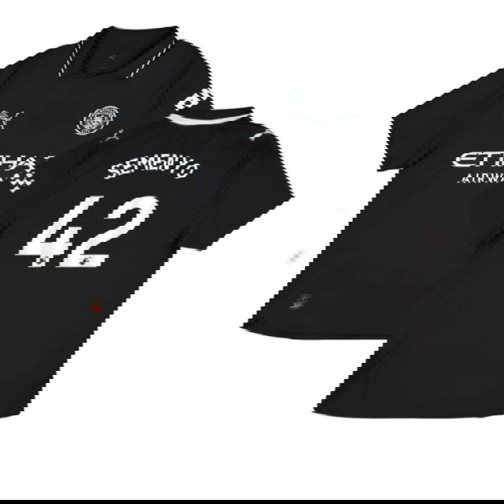 2025-2026 Man City Authentic Away Shirt (Semenyo 42)