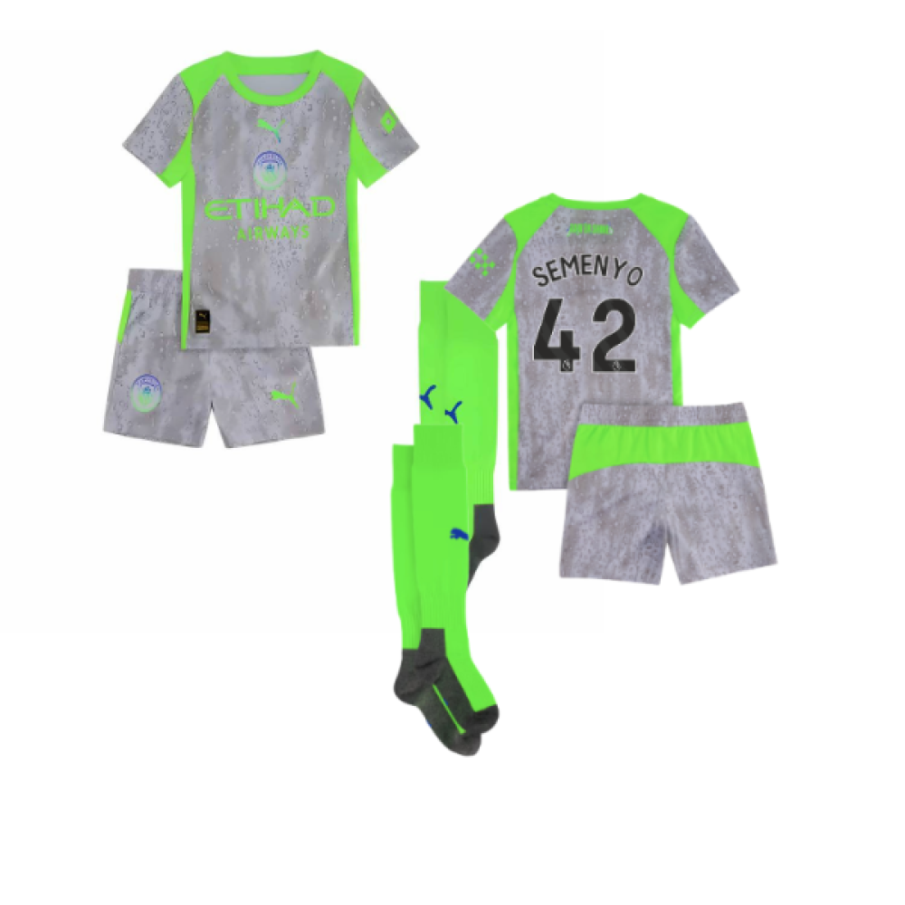 2025-2026 Man City Third Mini Kit (Semenyo 42)